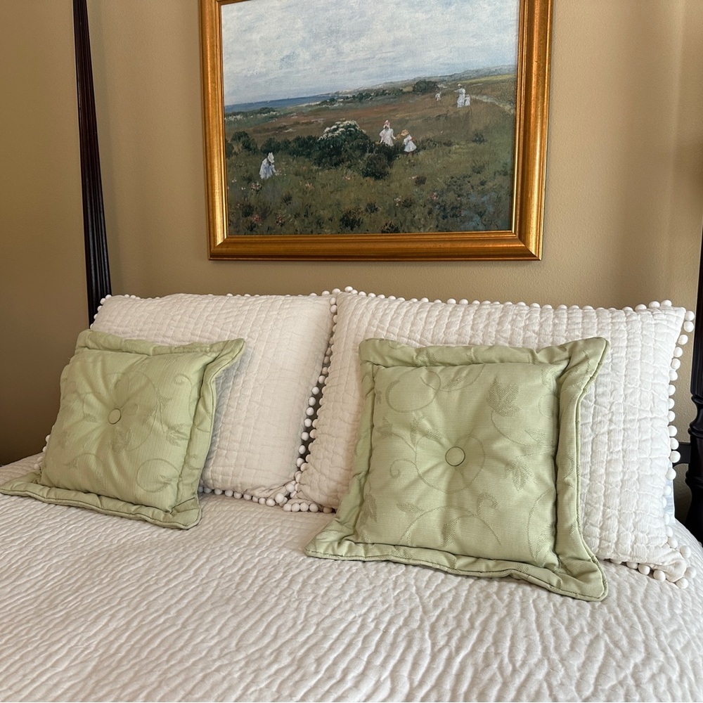 17x17 Light Green Decorative Pillows